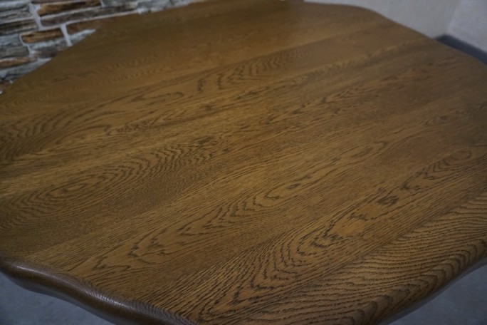 ŁAWA LITY DĄB 8-KĄTNA KONICZYNA 100x100 CM