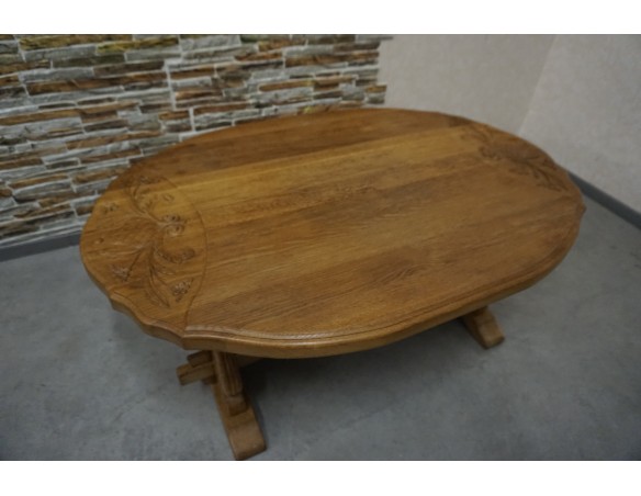 ŁAWA LITY DĄB NATURALNA RZEŹBIONY BLAT UNIKATOWA SZER. 140 CM