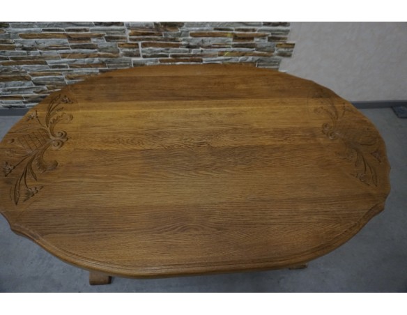 ŁAWA LITY DĄB NATURALNA RZEŹBIONY BLAT UNIKATOWA SZER. 140 CM