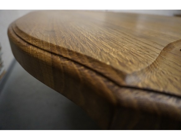 ŁAWA LITY DĄB NATURALNA RZEŹBIONY BLAT UNIKATOWA SZER. 140 CM