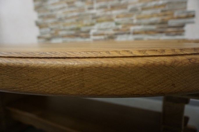 ŁAWA LITY DĄB NATURALNA RZEŹBIONY BLAT...