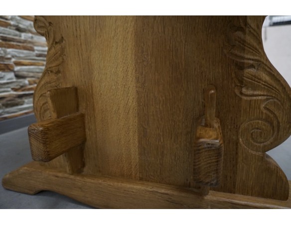 ŁAWA LITY DĄB NATURALNA RZEŹBIONY BLAT UNIKATOWA SZER. 140 CM