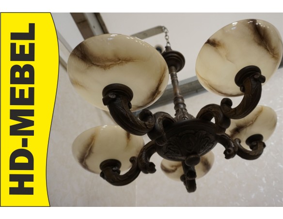 ŻYRANDOL DĘBOWY WISZĄCY 5 KLOSZY