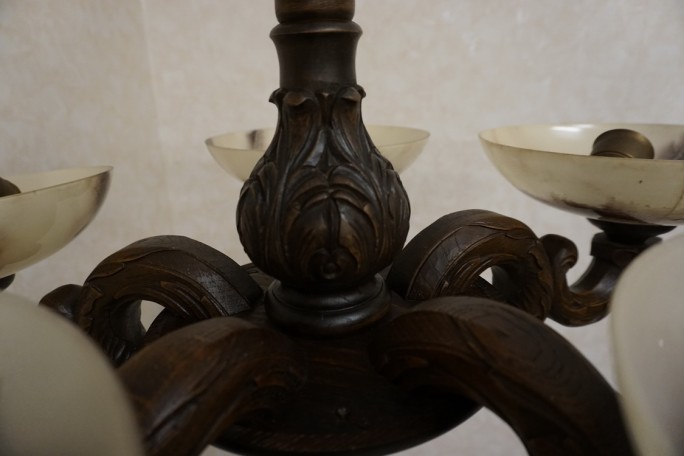 ŻYRANDOL DĘBOWY WISZĄCY 5 KLOSZY