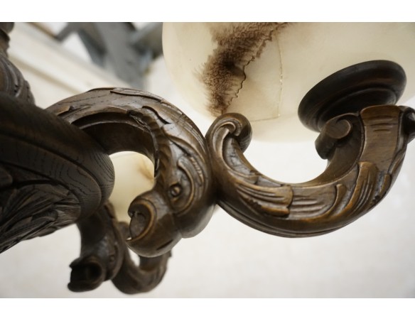 ŻYRANDOL DĘBOWY WISZĄCY 5 KLOSZY