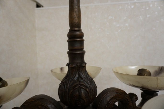 ŻYRANDOL DĘBOWY WISZĄCY 5 KLOSZY