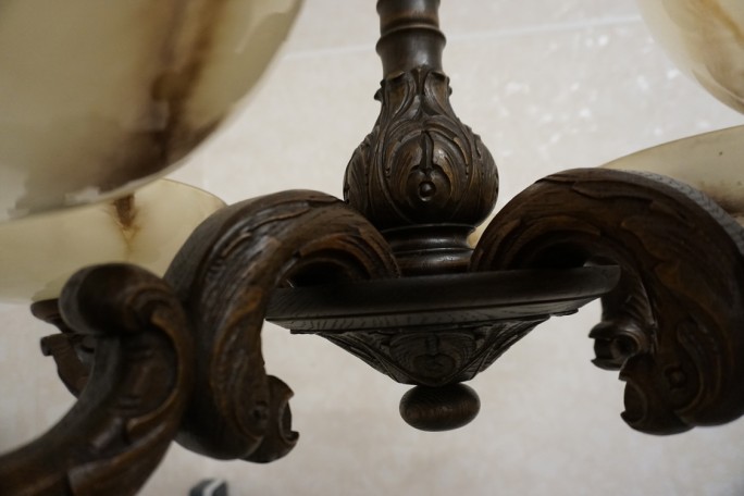 ŻYRANDOL DĘBOWY WISZĄCY 5 KLOSZY