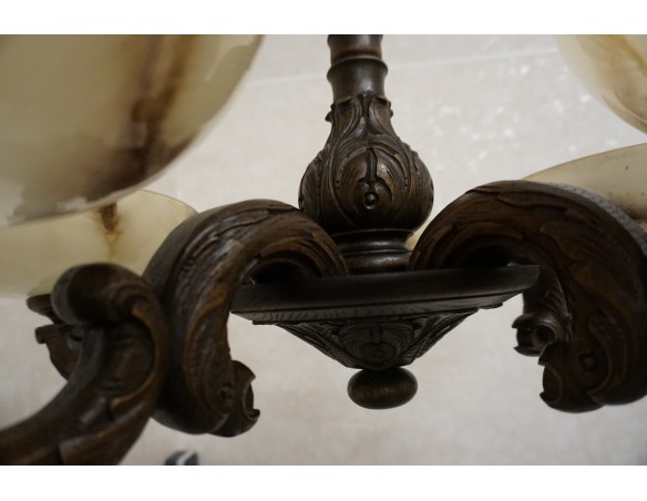 ŻYRANDOL DĘBOWY WISZĄCY 5 KLOSZY