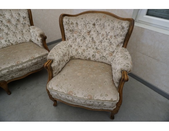 ZESTAW CHIPPENDALE SOFA 3 OSOBOWA + 2 FOTELE  Warrings Ludwik Filip