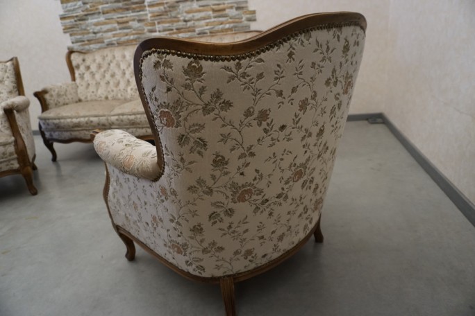 ZESTAW CHIPPENDALE SOFA 3 OSOBOWA + 2 FOTELE...