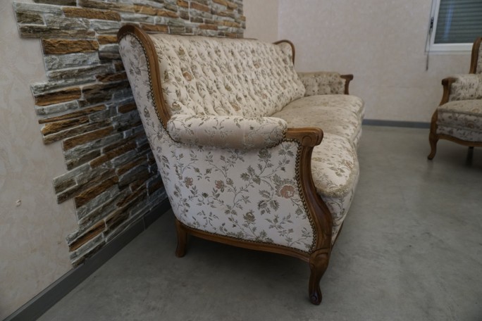 ZESTAW CHIPPENDALE SOFA 3 OSOBOWA + 2 FOTELE...