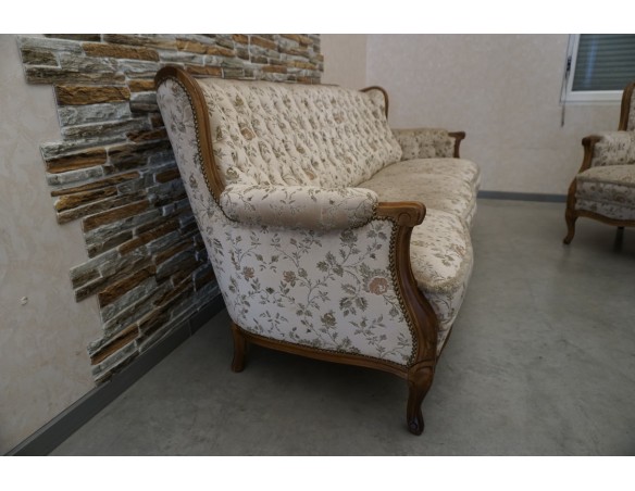 ZESTAW CHIPPENDALE SOFA 3 OSOBOWA + 2 FOTELE  Warrings Ludwik Filip