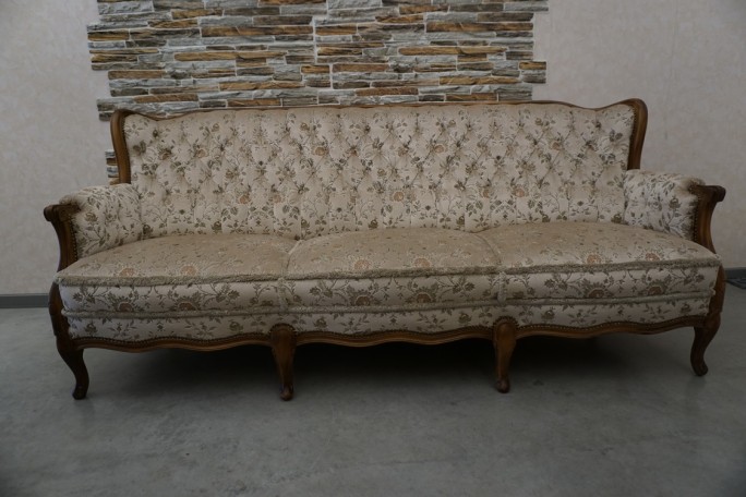 ZESTAW CHIPPENDALE SOFA 3 OSOBOWA + 2 FOTELE...