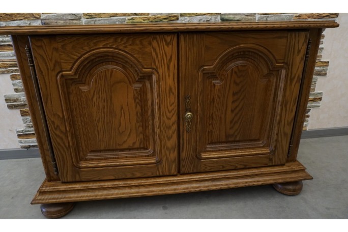 KOMODA DĘBOWA 2 DRZWIOWA SZER. 120 CM