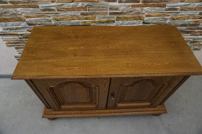 KOMODA DĘBOWA 2 DRZWIOWA SZER. 120 CM