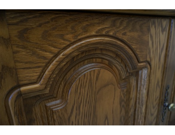 KOMODA DĘBOWA 2 DRZWIOWA IDEALNA POD TELEWIZOR SZER. 120 CM