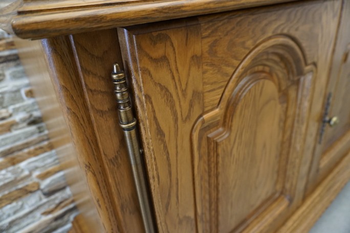 KOMODA DĘBOWA 2 DRZWIOWA SZER. 120 CM