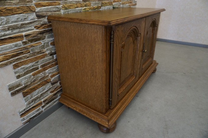 KOMODA DĘBOWA 2 DRZWIOWA SZER. 120 CM