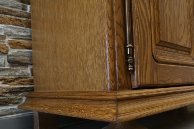 KOMODA DĘBOWA 2 DRZWIOWA SZER. 120 CM