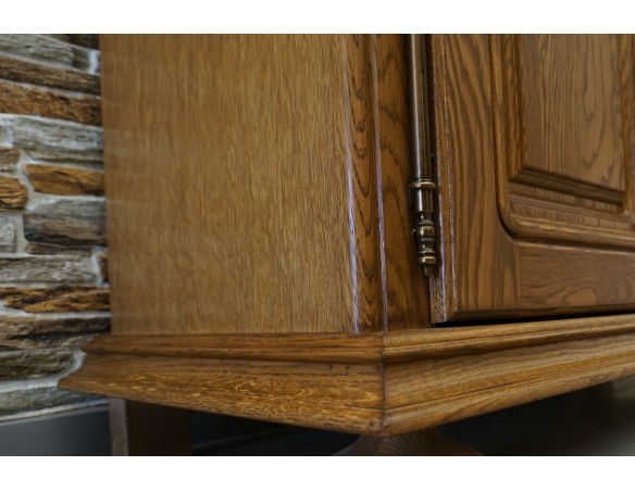 KOMODA DĘBOWA 2 DRZWIOWA IDEALNA POD TELEWIZOR SZER. 120 CM