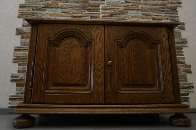 KOMODA DĘBOWA 2 DRZWIOWA SZER. 120 CM