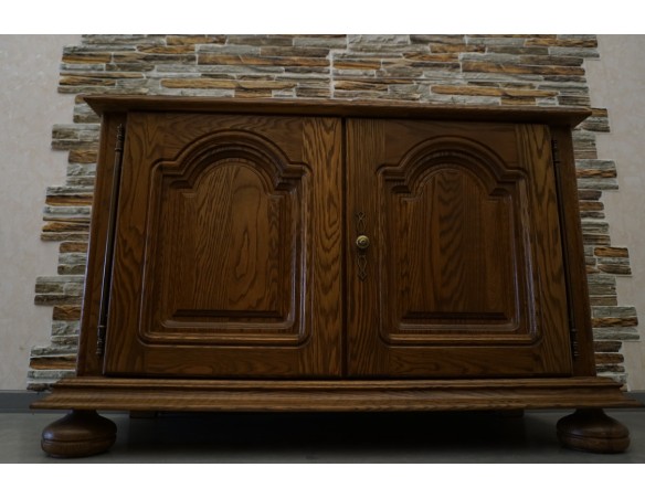 KOMODA DĘBOWA 2 DRZWIOWA IDEALNA POD TELEWIZOR SZER. 120 CM