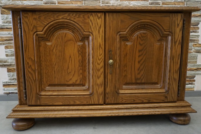 KOMODA DĘBOWA 2 DRZWIOWA SZER. 120 CM