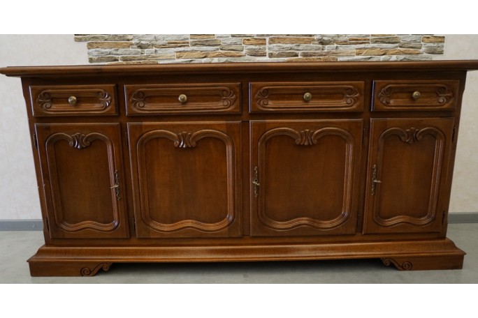 KOMODA ORZECHOWA 4 DRZWIOWA SZER. 180 CM