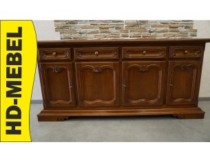 KOMODA ORZECHOWA 4 DRZWIOWA SZER. 180 CM