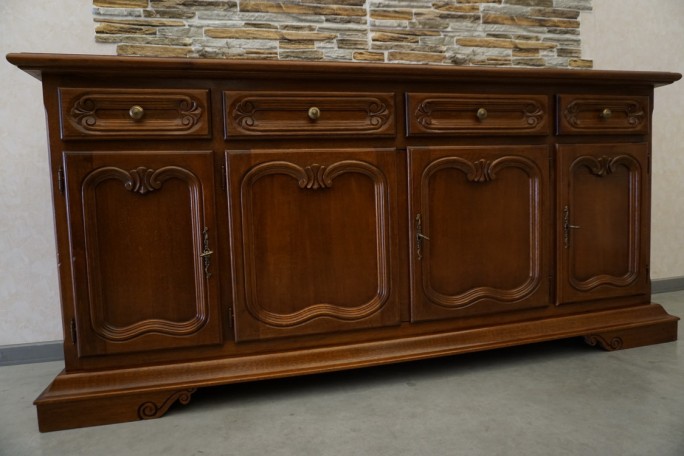 KOMODA ORZECHOWA 4 DRZWIOWA SZER. 180 CM