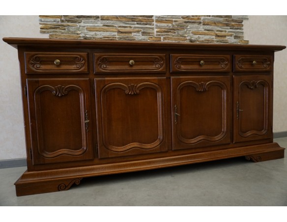 KOMODA ORZECHOWA 4 DRZWIOWA SZER. 180 CM