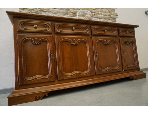 KOMODA ORZECHOWA 4 DRZWIOWA SZER. 180 CM