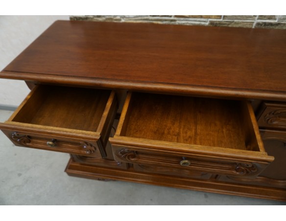 KOMODA ORZECHOWA 4 DRZWIOWA SZER. 180 CM