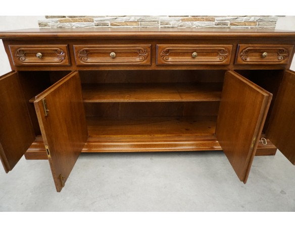 KOMODA ORZECHOWA 4 DRZWIOWA SZER. 180 CM