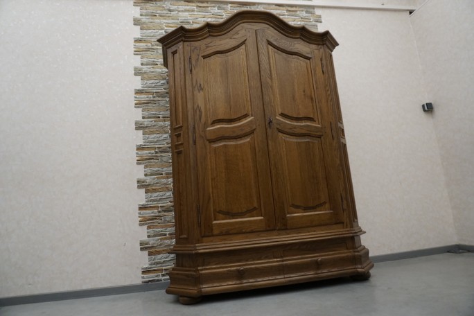 SZAFA DĘBOWA Z LITEGO DĘBU 2 DRZWIOWA SZER. 152 CM