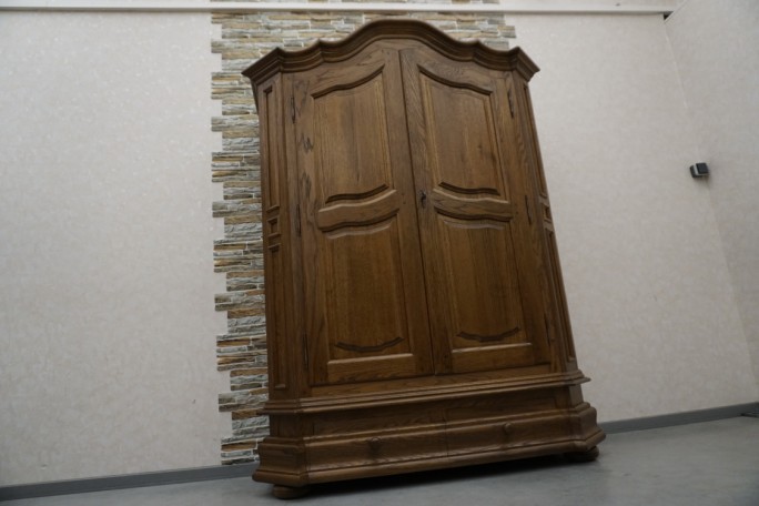 SZAFA DĘBOWA Z LITEGO DĘBU 2 DRZWIOWA SZER. 152 CM