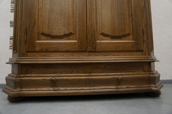 SZAFA DĘBOWA Z LITEGO DĘBU 2 DRZWIOWA SZER. 152 CM