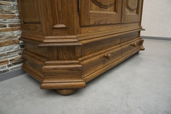 SZAFA DĘBOWA Z LITEGO DĘBU 2 DRZWIOWA SZER. 152 CM