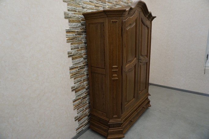 SZAFA DĘBOWA Z LITEGO DĘBU 2 DRZWIOWA SZER. 152 CM