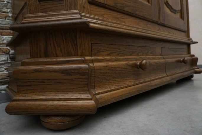 SZAFA DĘBOWA Z LITEGO DĘBU 2 DRZWIOWA SZER. 152 CM