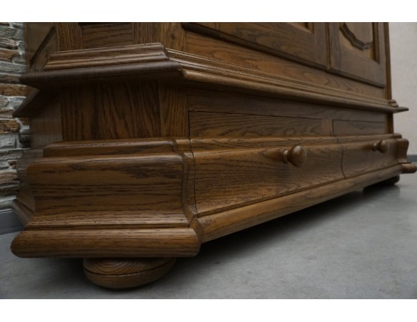 SZAFA DĘBOWA Z LITEGO DĘBU 2 DRZWIOWA SZER. 152 CM