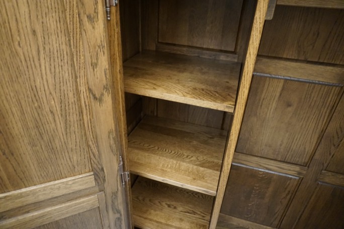 SZAFA DĘBOWA Z LITEGO DĘBU 2 DRZWIOWA SZER. 152 CM