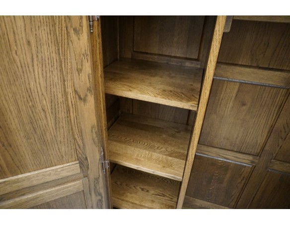 SZAFA DĘBOWA Z LITEGO DĘBU 2 DRZWIOWA SZER. 152 CM