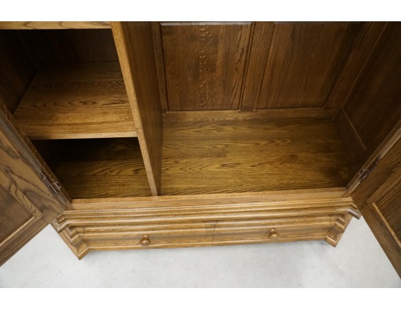 SZAFA DĘBOWA Z LITEGO DĘBU 2 DRZWIOWA SZER. 152 CM