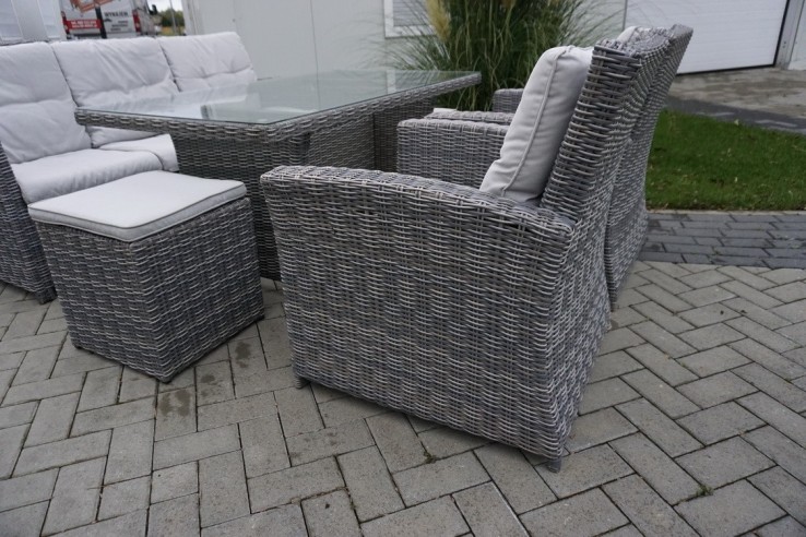 ZESTAW DO OGRODU TARAS STÓŁ + SOFA 3 OSOBOWA +...