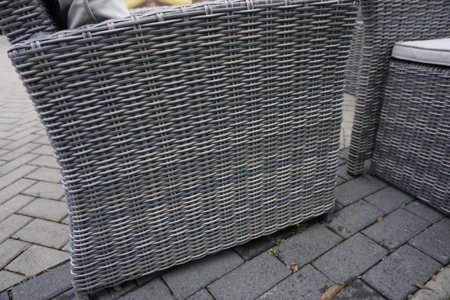 ZESTAW DO OGRODU TARAS STÓŁ + SOFA 3 OSOBOWA + 2 FOTELE  TECHNORATTAN