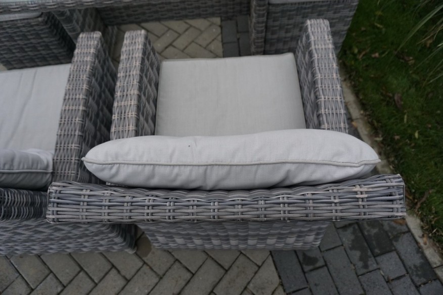 ZESTAW DO OGRODU TARAS STÓŁ + SOFA 3 OSOBOWA + 2 FOTELE  TECHNORATTAN