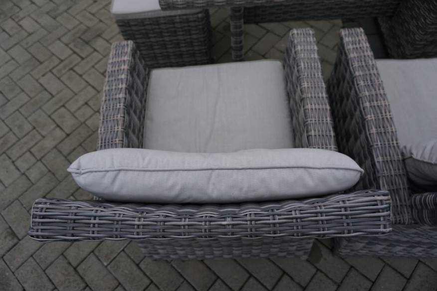 ZESTAW DO OGRODU TARAS STÓŁ + SOFA 3 OSOBOWA + 2 FOTELE  TECHNORATTAN