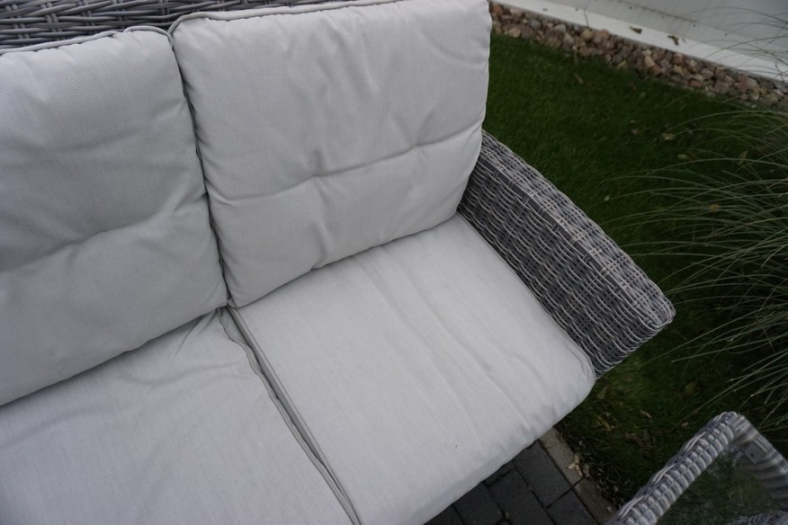 ZESTAW DO OGRODU TARAS STÓŁ + SOFA 3 OSOBOWA + 2 FOTELE  TECHNORATTAN