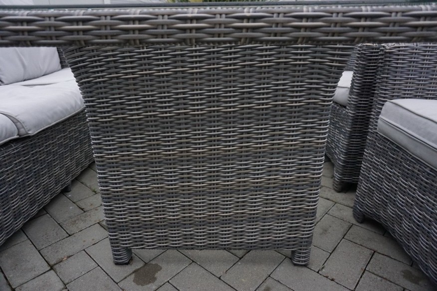 ZESTAW DO OGRODU TARAS STÓŁ + SOFA 3 OSOBOWA + 2 FOTELE  TECHNORATTAN